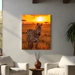 Zebra sunset – Zidna slika