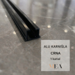 Alu karnišla crna - 1 kanal