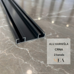 Alu karnišla crna bez maske - 2 kanala